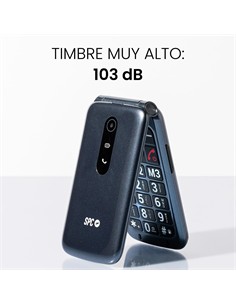 SPC Telefono Movil STELLA 3 Teclas XL ,Compat Con Audifonos,Camara ,Radio FM,Linterna Boton SOS,4G,