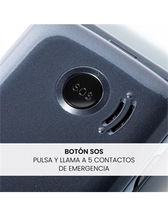 SPC Telefono Movil STELLA 3 Teclas XL ,Compat Con Audifonos,Camara ,Radio FM,Linterna Boton SOS,4G,