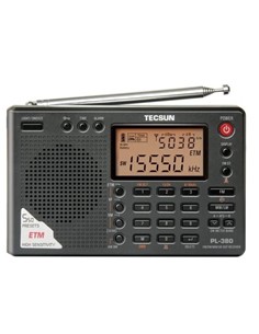 TECSUN Radio Digital Mundial PL-380 ssb ,FM.MW.SW.dsp,550 mem.Recargable