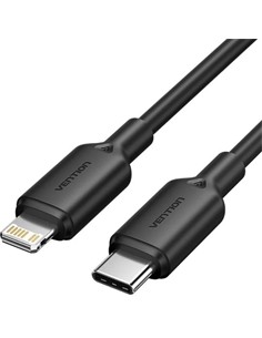 VENTION Cable Datos Tipo C A Lightning 3A 480Mbps 1Mtr Negro LAKBF