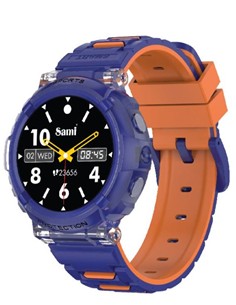SAMI Reloj Inteligente JELLY WS-2385 Con GPS/Resistente Agua/Sueño/Cardiaco/Oxigeno Azul Naranja