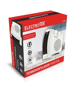 ELECTROTEK Termoventilador Calefactor ET-TV05 1000/2000W 2 Posiciones de Calor