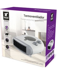 THULOS Termoventilador Calefactor TH-FH12  1000/2000W 2 Posiciones de Calor
