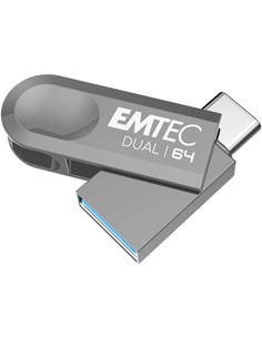 EMTEC Pendrive Dual 64Gb Usb 3.2  Usb-A/ Tipo C ECMMD64GD283