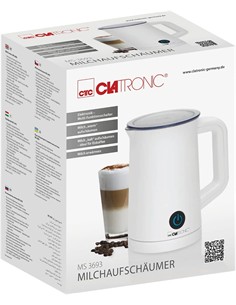 CLATRONIC Hervidor Y Espumadora de Leche MS 3693 Caliente Frio 500W 220-240V