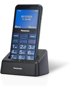 PANASONIC Telefono Movil KX-TU155 EXCN Azul Teclas Grandes,Boton SOS,Bluetooth,Micro Sd