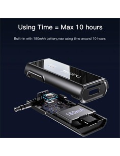 YESIDO Transmisor y Receptor de Audio Bluetooth 5.0 Recargable Jack 3.5mm YAU41 Micro Sd