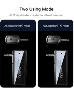 YESIDO Transmisor y Receptor de Audio Bluetooth 5.0 Recargable Jack 3.5mm YAU41 Micro Sd