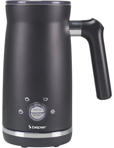 BEPER Hervidor Y Espumador de Leche Automatico Espuma Ligera, Densa Calient 500W 220-240V P101CAF001