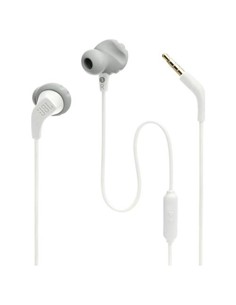 JBL Auricular ENDURANCE RUN2 Blanco Con Cable Y Microfono Conector Jack 3.5mm IPX5
