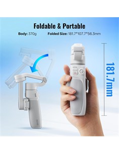 ZHIYUN Estabilizador Para Movil Extensible Smooth-Q4 Blanco