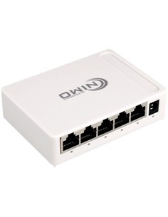 NIMO Switch 5 Puertos RJ45 Gigabit 100/1000 Mbps Con Alimentacion ACINT009
