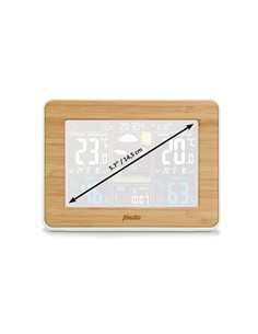 ALECTO Estacion Meteorologica 5.7" WS-1560 Con Sensor Temperatura Int-Ext Humedad HOG100