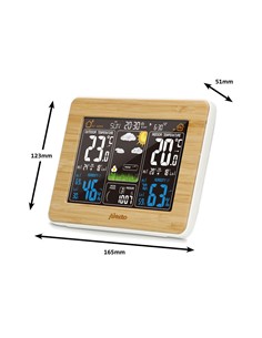 ALECTO Estacion Meteorologica 5.7" WS-1560 Con Sensor Temperatura Int-Ext Humedad HOG100