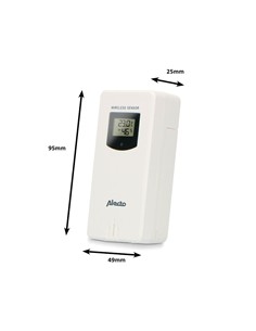 ALECTO Estacion Meteorologica 5.7" WS-1560 Con Sensor Temperatura Int-Ext Humedad HOG100