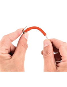 NIMO Cable de Red RJ45 M/M U/UTP Cat 6A Cobre Moldeable 1Mtr Blanco Rojo WIR1814