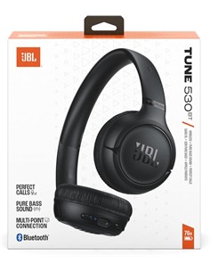 JBL Auricular de Casco Bluetooth TUNE 530 Negro Multi Point 76H Plegable