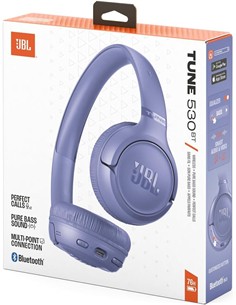 JBL Auricular de Casco Bluetooth TUNE 530 Malva Multi Point 76H Plegable