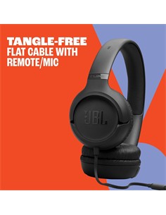JBL Auricular de Casco TUNE 530 Negro Con Microfono y Cable Jack 3.5mm
