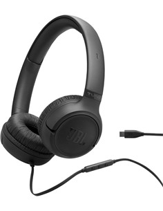 JBL Auricular De Casco TUNE 530C Negro Con Cable Tipo C Y Microfono