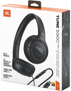 JBL Auricular De Casco TUNE 530C Negro Con Cable Tipo C Y Microfono