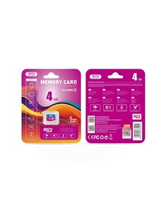 XO Tarjeta Memoria Micro SDHC 4Gb Clase 6