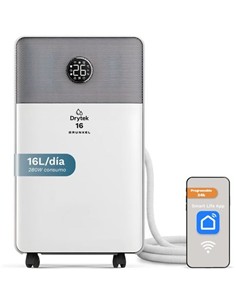 GRUNKEL Deshumidificador DH-16DT Oasis Family Capacidad Deshumidificacion 16L Temporizador Wifi