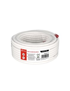 NIMO Cable Coaxial de Antena RG-6 Blanco 15Mtrs en Bobina WIR9057-15