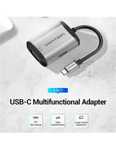 VENTION Hub Tipo C/M A Hdmi/H,Vga/H,Usb 3.0/PD TFAHB