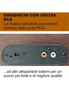 TREVI Tocadisco VINYL MUSIC TT 1030BT Madera Bluetooth 15W,RCA Conexion Audio Inalambrica IN/OUT
