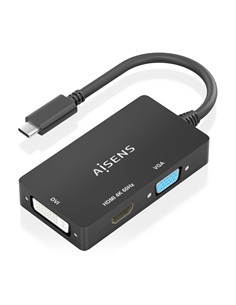 AiSENS Adaptador Tipo C/M A Vga,Dvi,Hdmi Hembra 0.15Cm A109-0954