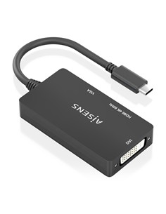 AiSENS Adaptador Tipo C/M A Vga,Dvi,Hdmi Hembra 0.15Cm A109-0954