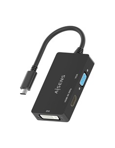 AiSENS Adaptador Tipo C/M A Vga,Dvi,Hdmi Hembra 0.15Cm A109-0954