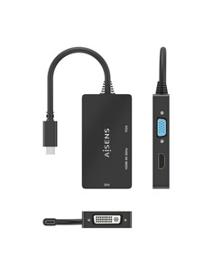 AiSENS Adaptador Tipo C/M A Vga,Dvi,Hdmi Hembra 0.15Cm A109-0954