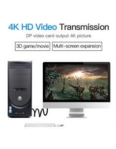 VENTION Cable Displayport M/M 5Mtrs 4K HACBJ Negro