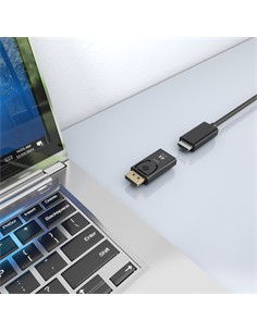 AISENS Adaptador Displayport/M a Hdmi/H 4K A125-0908