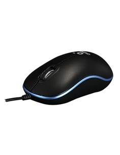 CROMAD Raton Optico Con Cable CR1030 Azul/Negro