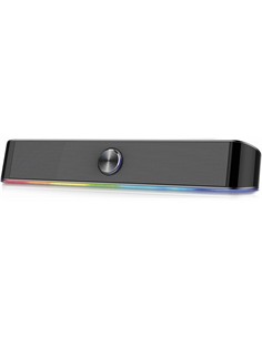 EWENT Barra de Sonido Bluetooth EW3525 Gaming Luces RGB 15W Alimentacion USB