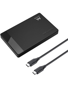 EWENT Carcasa Protectora Para Disco Duro 2.5" Sata HDD/SSD Usb Tipo-C 3.2 GEN1 Sin Tornillos EW7073
