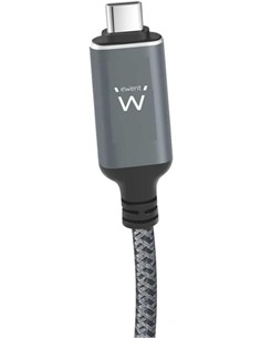 EWENT Cable Tipo C/M 3.1 A RJ45 Gigabit 2Mtrs Trenzado EC2002