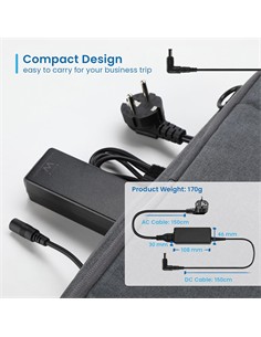 EWENT Cargador Universal Portatil Automatico 45W Con 8 Clavijas EW3963