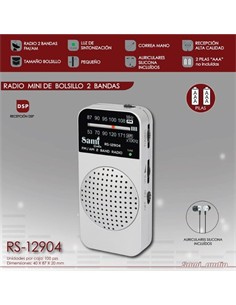 SAMI Radio Bolsillo AM/FM COn Auriculares RS-12904
