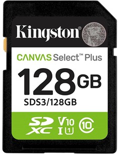 KINGSTON Tarjeta De Memoria SD 128Gb 150Mb/S CANVAS SELECT PLUS
