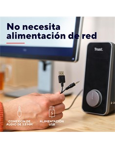 TRUST Altavoces PC 14W ARYS Por Usb Negro