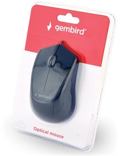 GEMBIRD Raton Optico Con Cable usb Negro MUS-3B-02