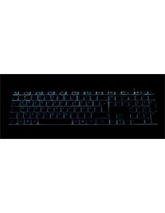 GEMBIRD Teclado + Raton Inalambrico Pro Business Slim Negro Retroiluminado KBS-ECLIPSE-M500-ES