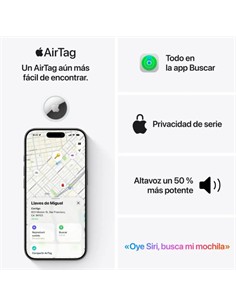 APPLE Localizador Airtag Individual 2ª Gen MFE94ZM/A