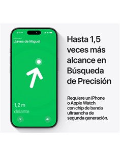 APPLE Localizador Airtag Individual 2ª Gen MFE94ZM/A