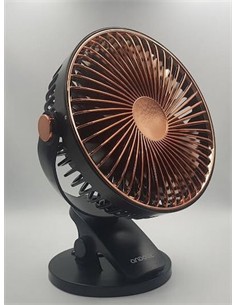 ANDOWL Ventilador Sobremesa Portatil Con Clip  Q-F600 5W Recargable