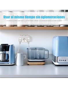 EXTRASTAR Enchufe 3xSchuko Con Interruptor Individual Max.3680W SQ-GZB3K-01/03